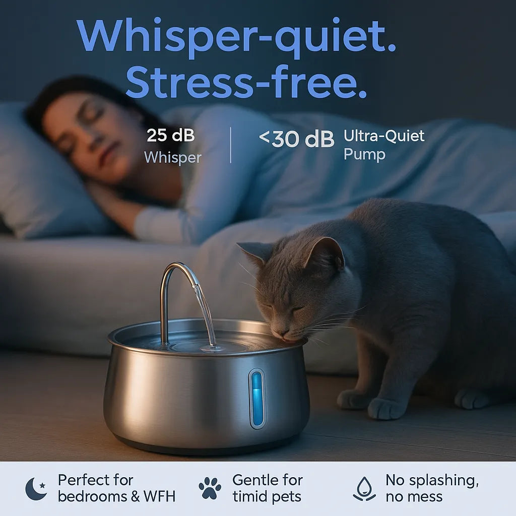 LOYA™ Stainless Steel Pet Water Fountain