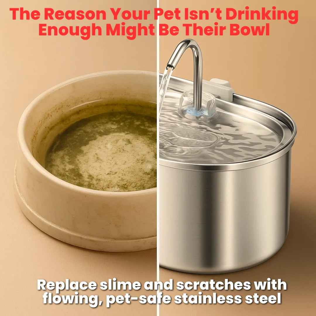 LOYA™ Stainless Steel Pet Water Fountain